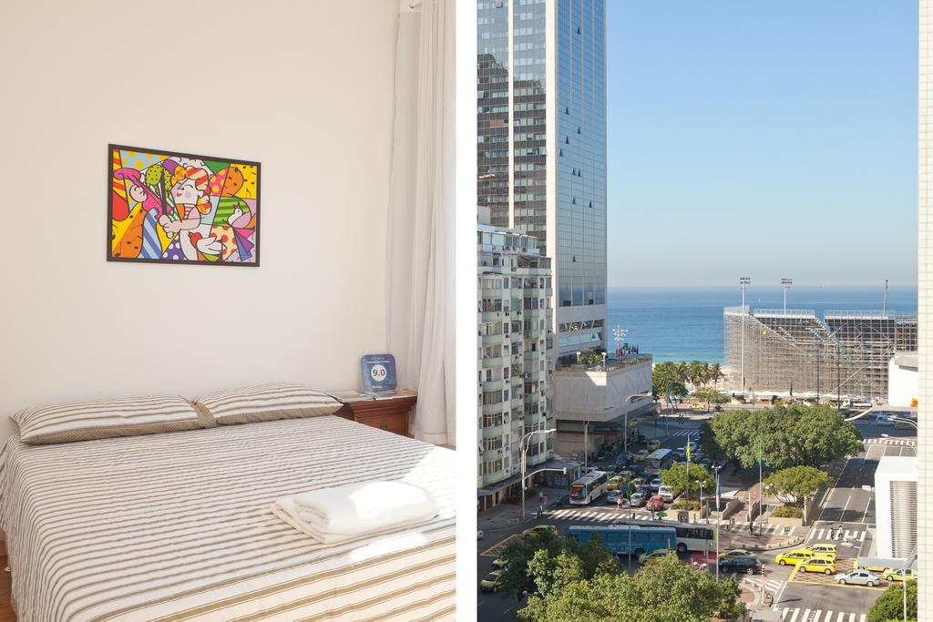 Appartamento Completo Na De Copacabana 02 Quartos Com Vista Lateral Mar Em Andar Alto, Ar, Wifi , Netflix, Pauloangerami Rmvc18